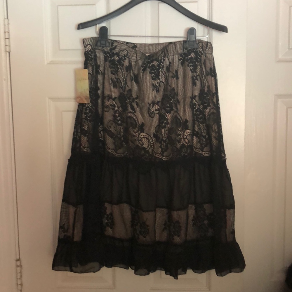 Black lace beautiful skirt